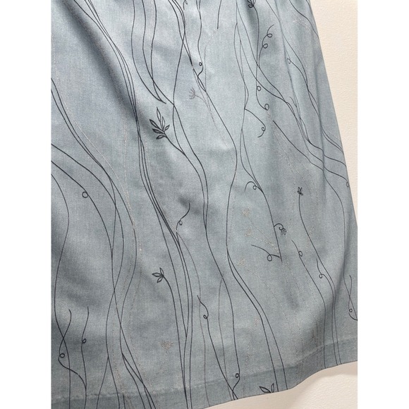 Y2K Rampage Wear Light Blue Floral Womens/Juniors dress Wavy Vine Design sz 11 - Picture 6 of 13